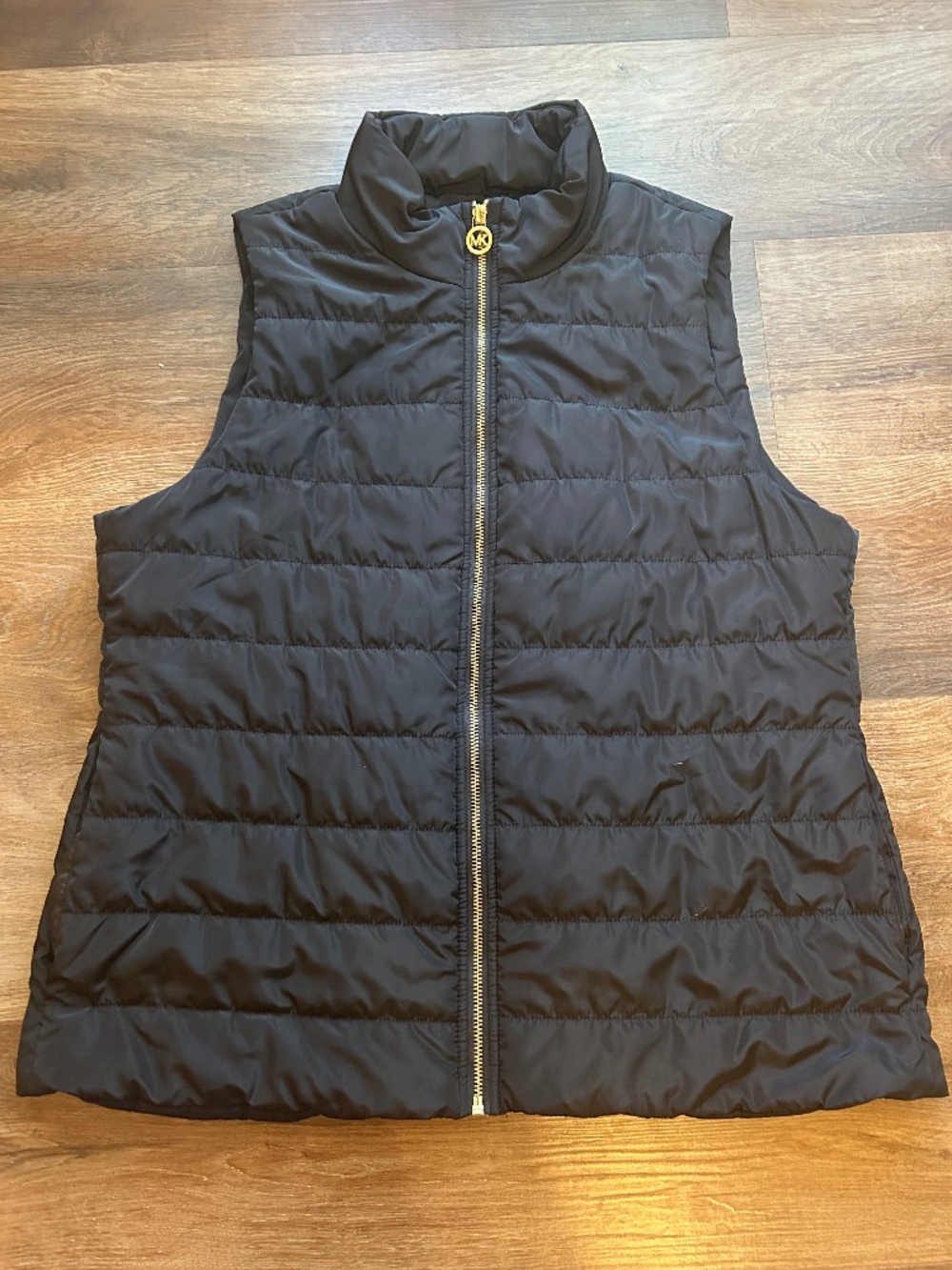 Michael Kors Black Quilted Puffer Vest Size Large TTS Never Worn